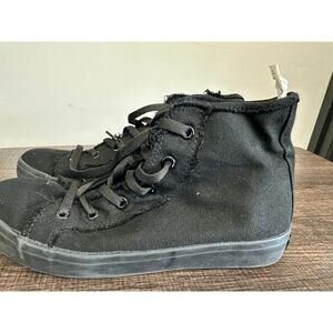 Dance Hip Hop Shoes Revolution Adult 7M Canvas High Top Full Sole